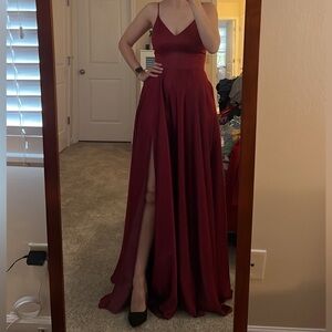 Burgundy Dress